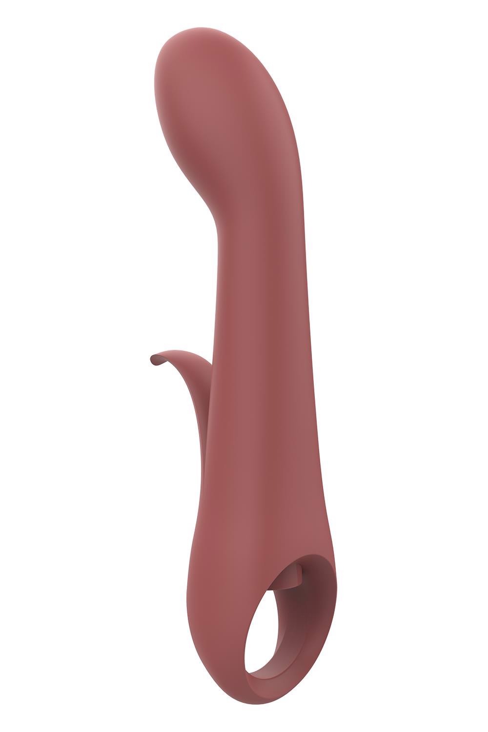 Вібратор Dream Toys Nude Sierra для точки G, коричневий