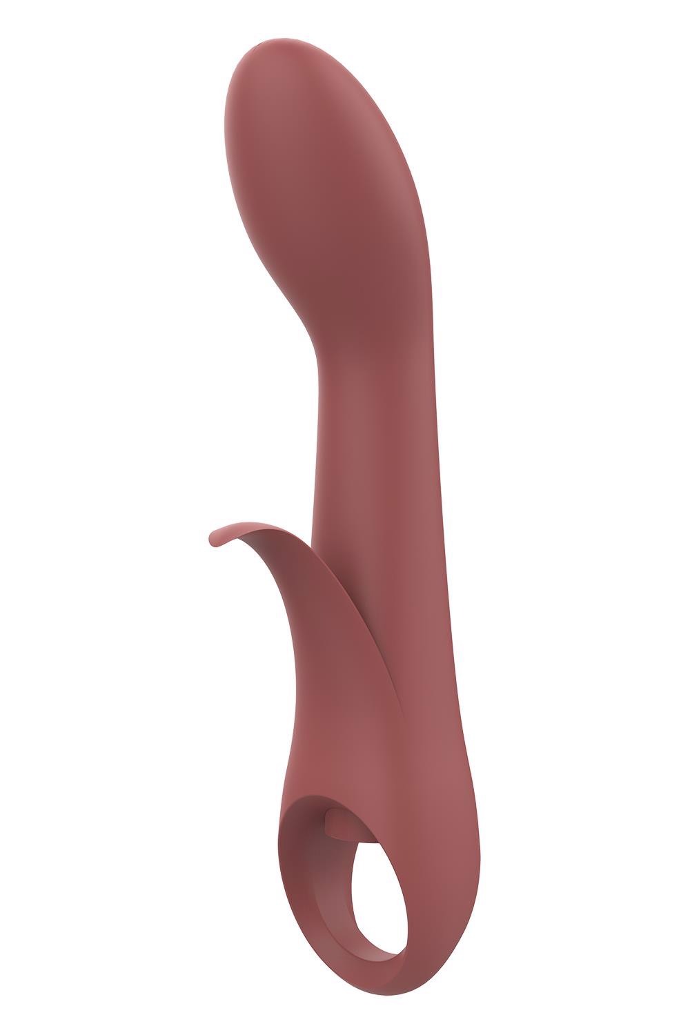 Вібратор Dream Toys Nude Sierra для точки G, коричневий