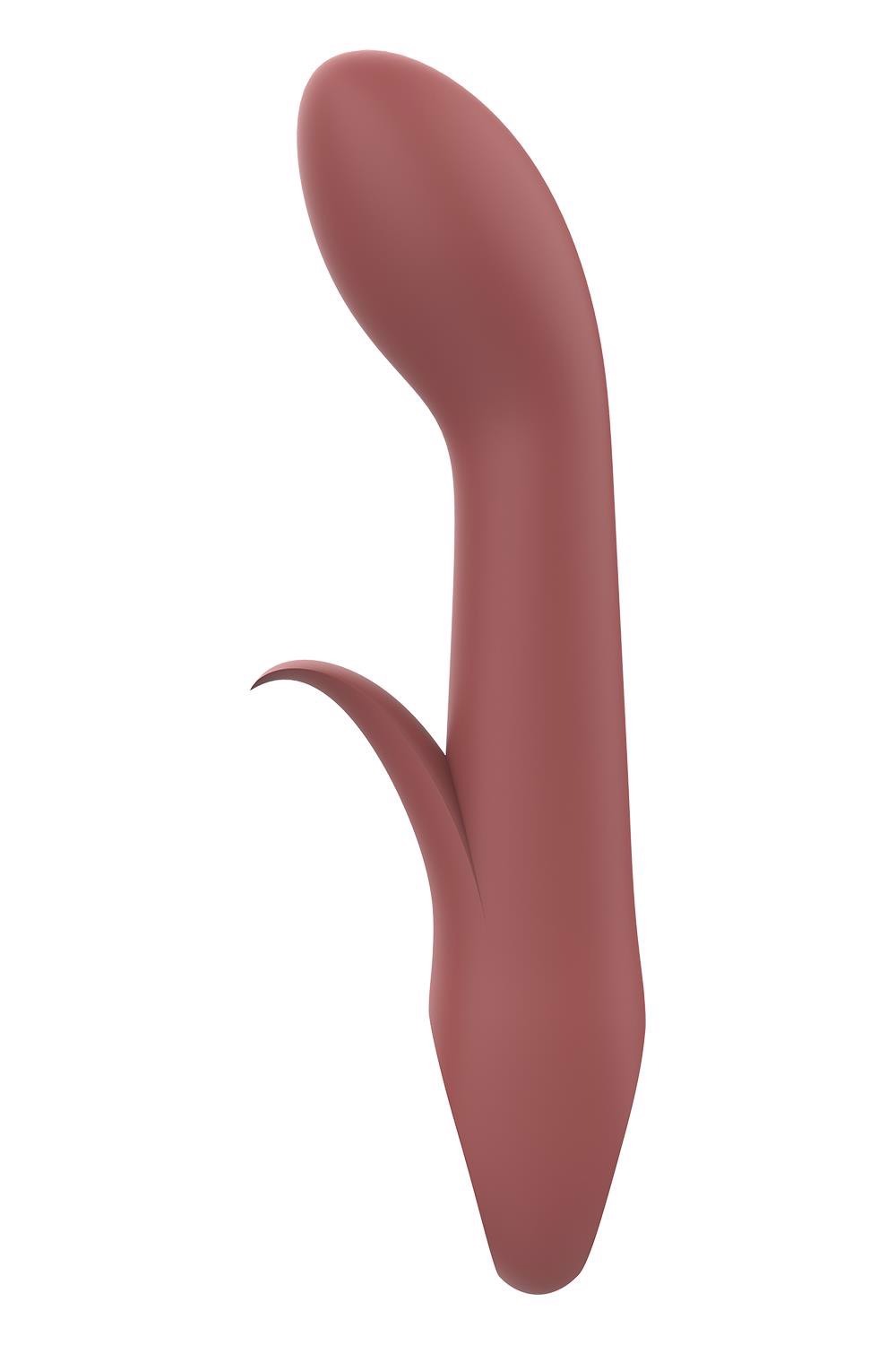 Вібратор Dream Toys Nude Sierra для точки G, коричневий
