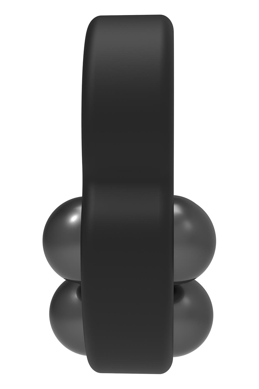 Ерекційне кільце Dreamtoys RAMROD з трьома обтяжувачами, чорне