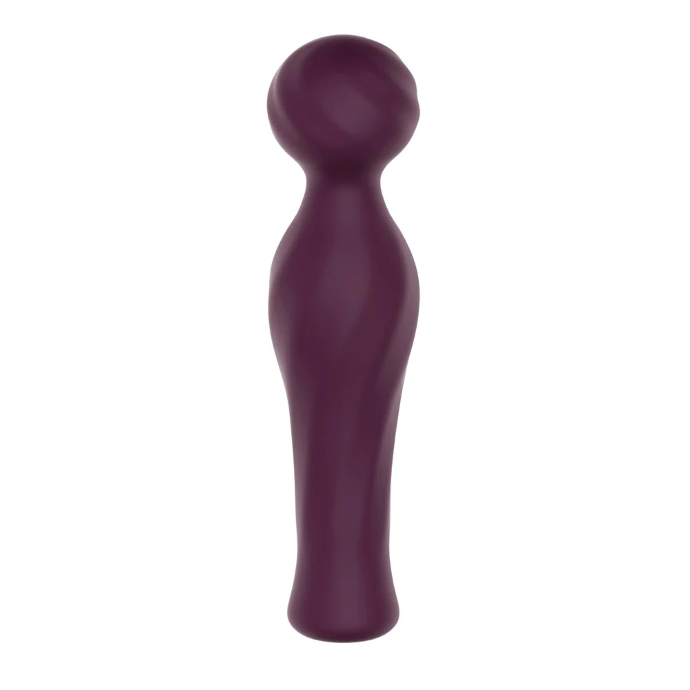 Вібратор-мікрофон Dream Toys Essentials Magic Wand зі стразами, бордовий, 16,5 см