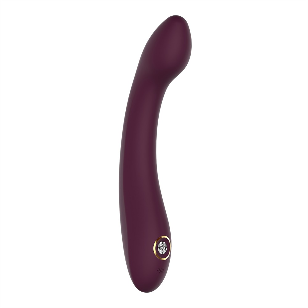 Вібратор для точки G Dream Toys Essentials зі стразами, бордовий, 21,8 × 3,6 см