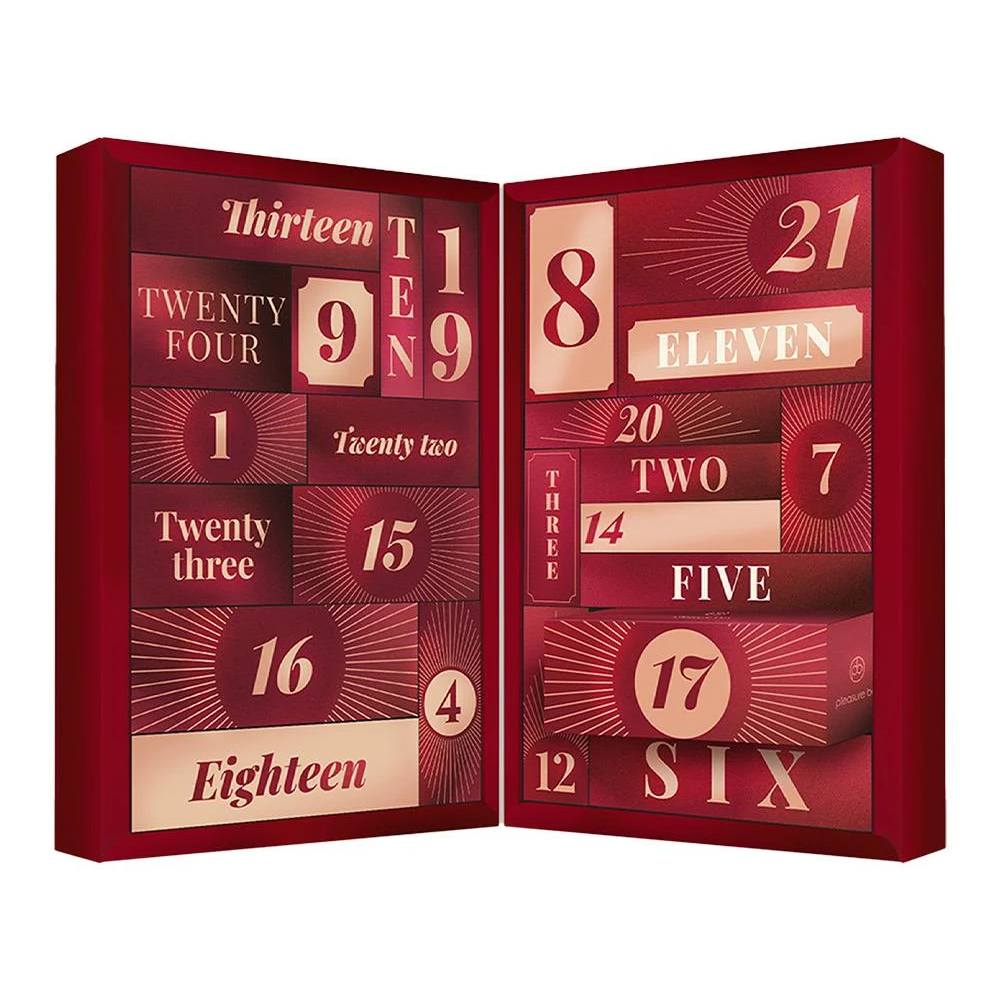 Адвент-календар Dream Toys Pleasure Box, червоний, 24 предмети