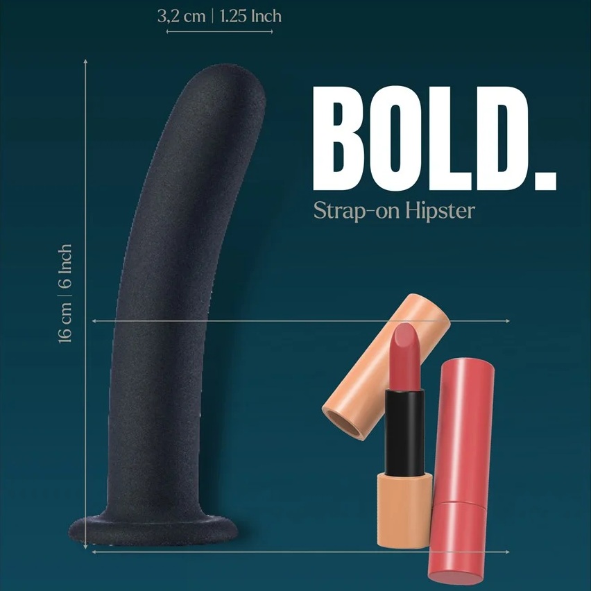 Страпон на мереживних трусиках Dream Toys Bold Phoenix, S, чорний, 15,5 × 3 см