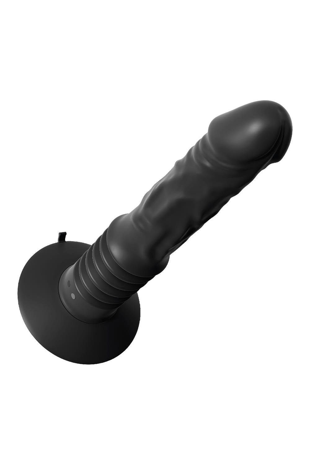 Вібратор анальний реалістичний із фрикціями Pipedream Anal Fantasy на присосці, чорний