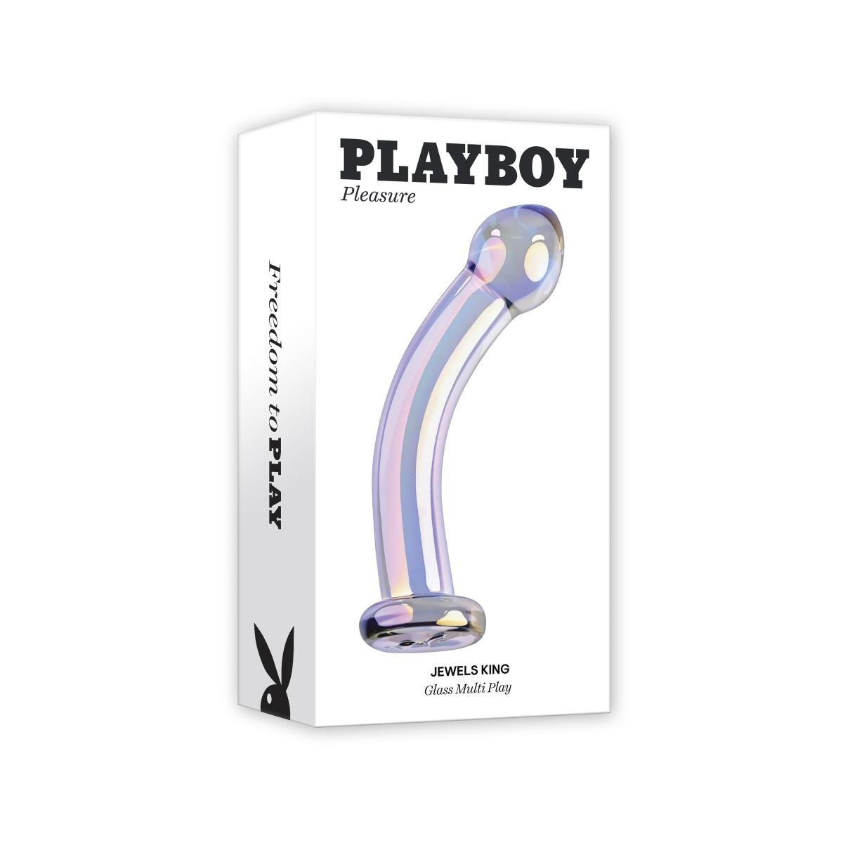 Фалоімітатор для точки G або P Dream Toys Playboy скляний