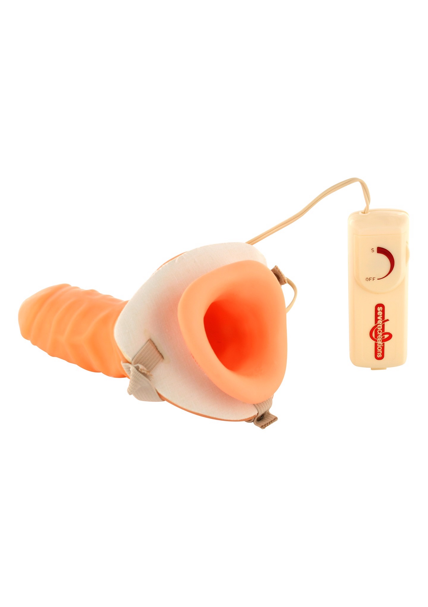 Вібромасажер з поясом Vibrating Hollow Extender Strap-On