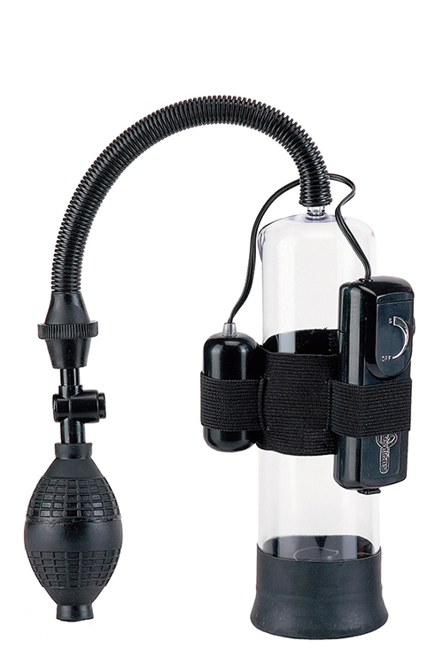 Вакуумна помпа для чоловіків Seven Creations Power Pump з вібрацією, чорна