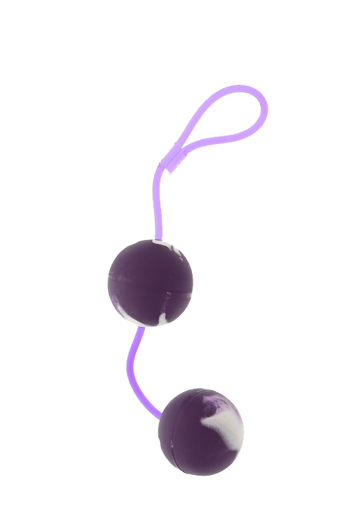 Вагинальные шарики Marbelized DUO BALLS, PURPLE