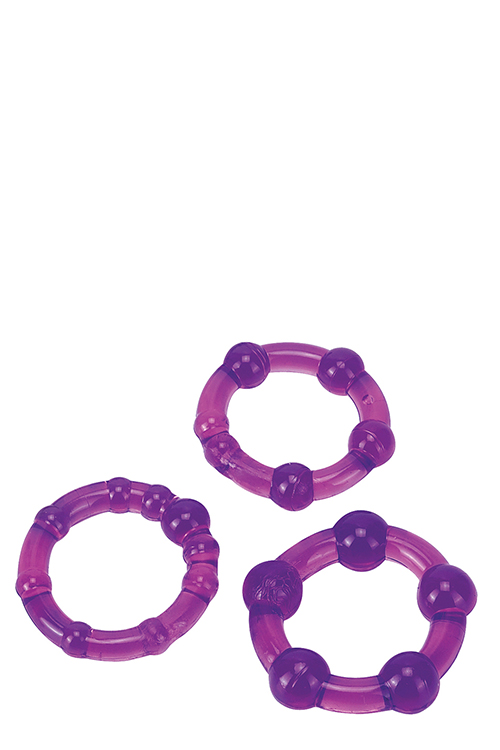 Набір ерекційних кілець Ultra Soft & Stretchy Pro Rings, PURPLE