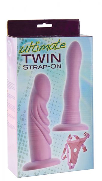 Страпон з двома фалоімітаторами ULTIMATE TWIN STRAP-ON