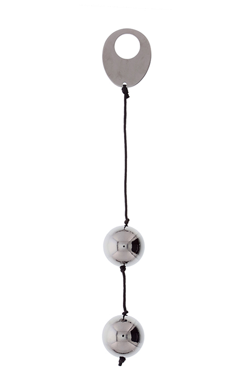 Металлические вагинальные шарики DOMINO METALLIC BALLS, SILVER