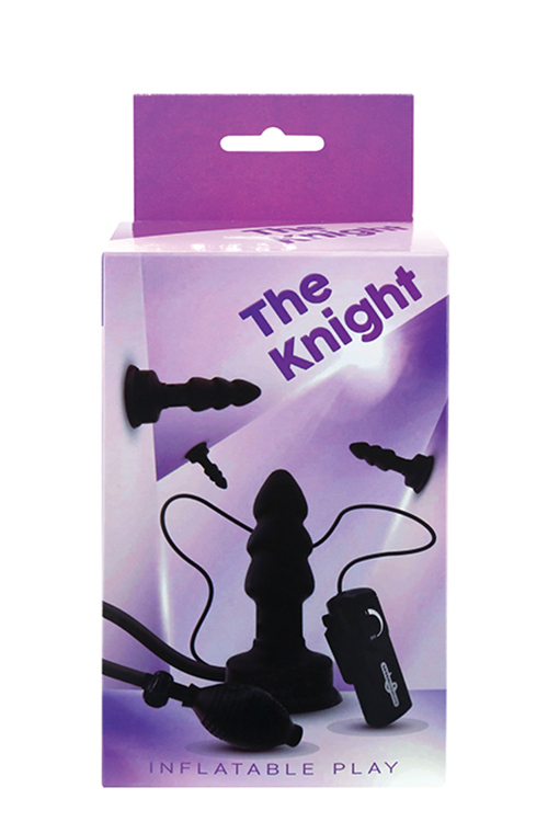 Надувний Анальний плаг з вібрацією the KNIGHT INFLATABLE VIBRATING PLUG