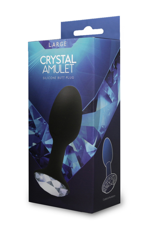 Анальна пробка CRYSTAL AMULET SILICONE BUTT PLUG LARGE