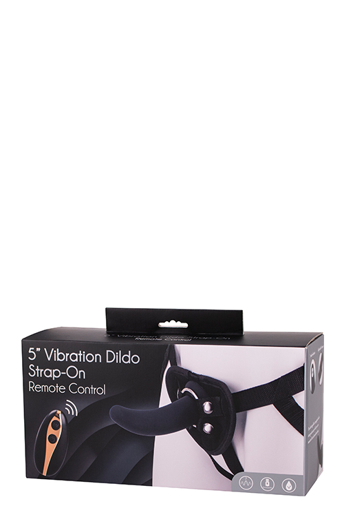 DT51128 Страпон женский с пультом управления Seven Creations DILDO STRAP-ON BLACK