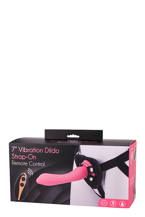 Dt51129 Страпон жіночий з пультом управління Seven Creations DILDO STRAP-ON PINK