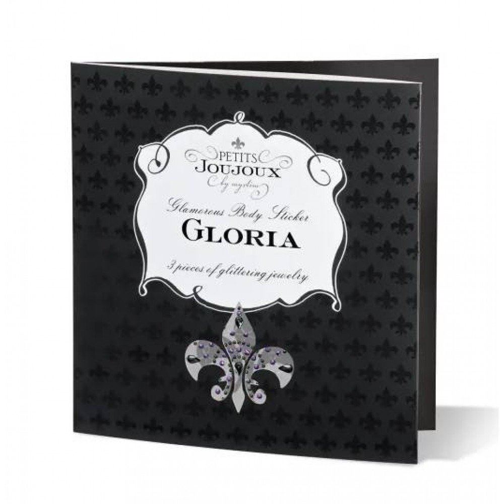 Украшения из страз для груди и лобка, Joujoux Gloria серебряный