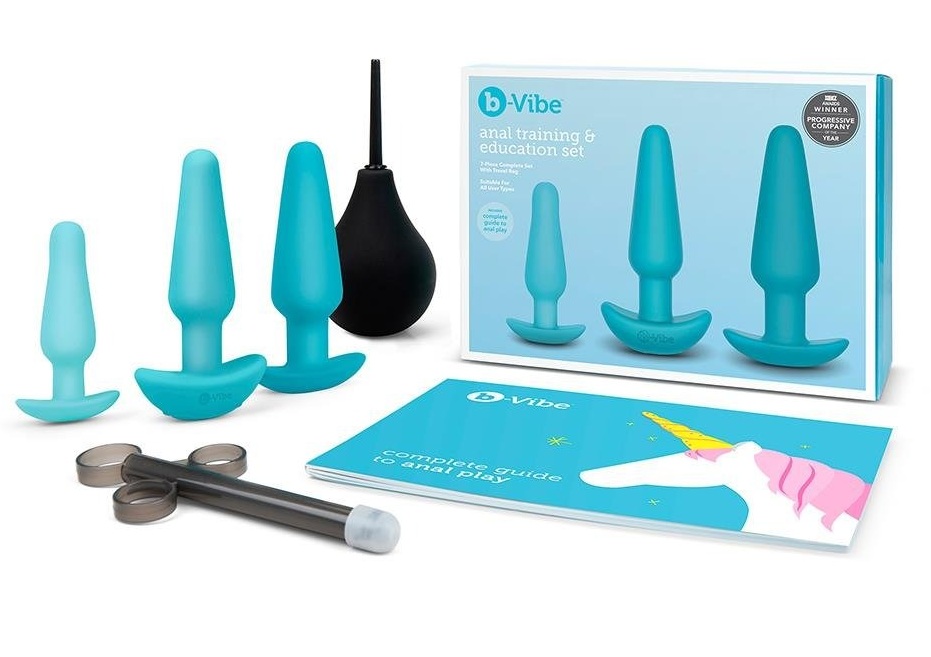 Набір для анального сексу B-Vibe Anal Training 7 предметів, синій