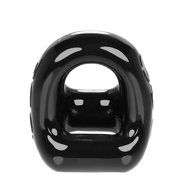 Ерекційне кільце OXBALLS 360 Cockring & Ballsling, для пеніса та мошонки, чорне, 2,5 см