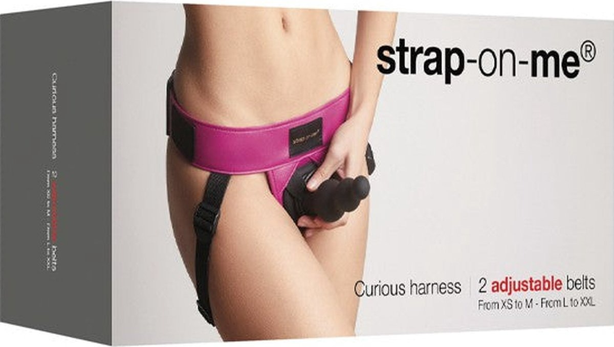 Трусики для страпону Strap-On-Me - Curious, фуксія