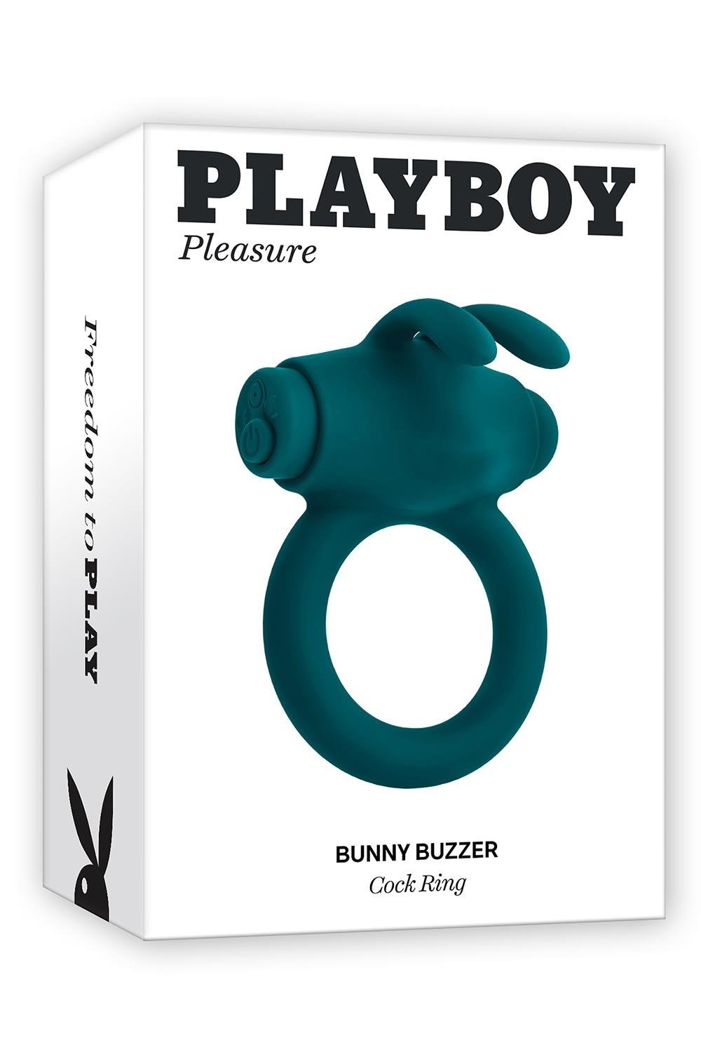 Ерекційне кільце з віброкулею Evolved Playboy Bunny Buzzer, зелене
