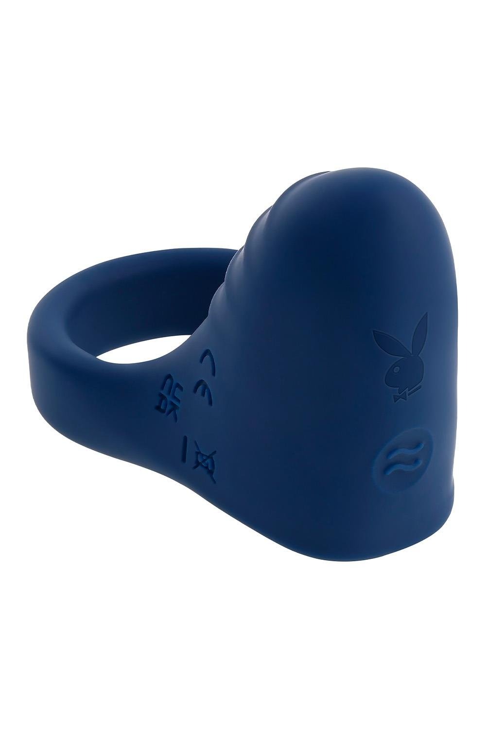 Ерекційне віброкільце Evolved Playboy синє, 7.8 см