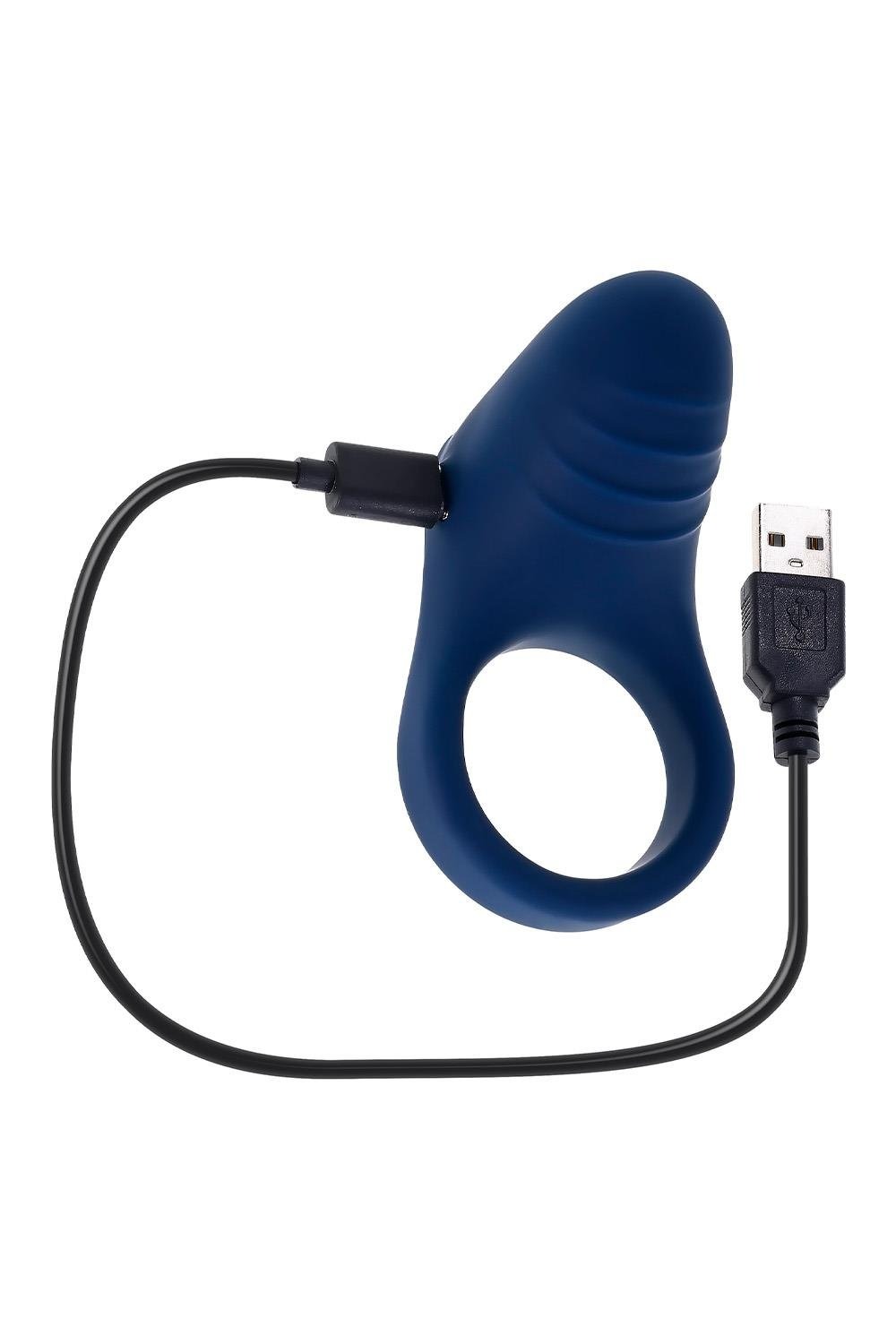 Ерекційне віброкільце Evolved Playboy синє, 7.8 см