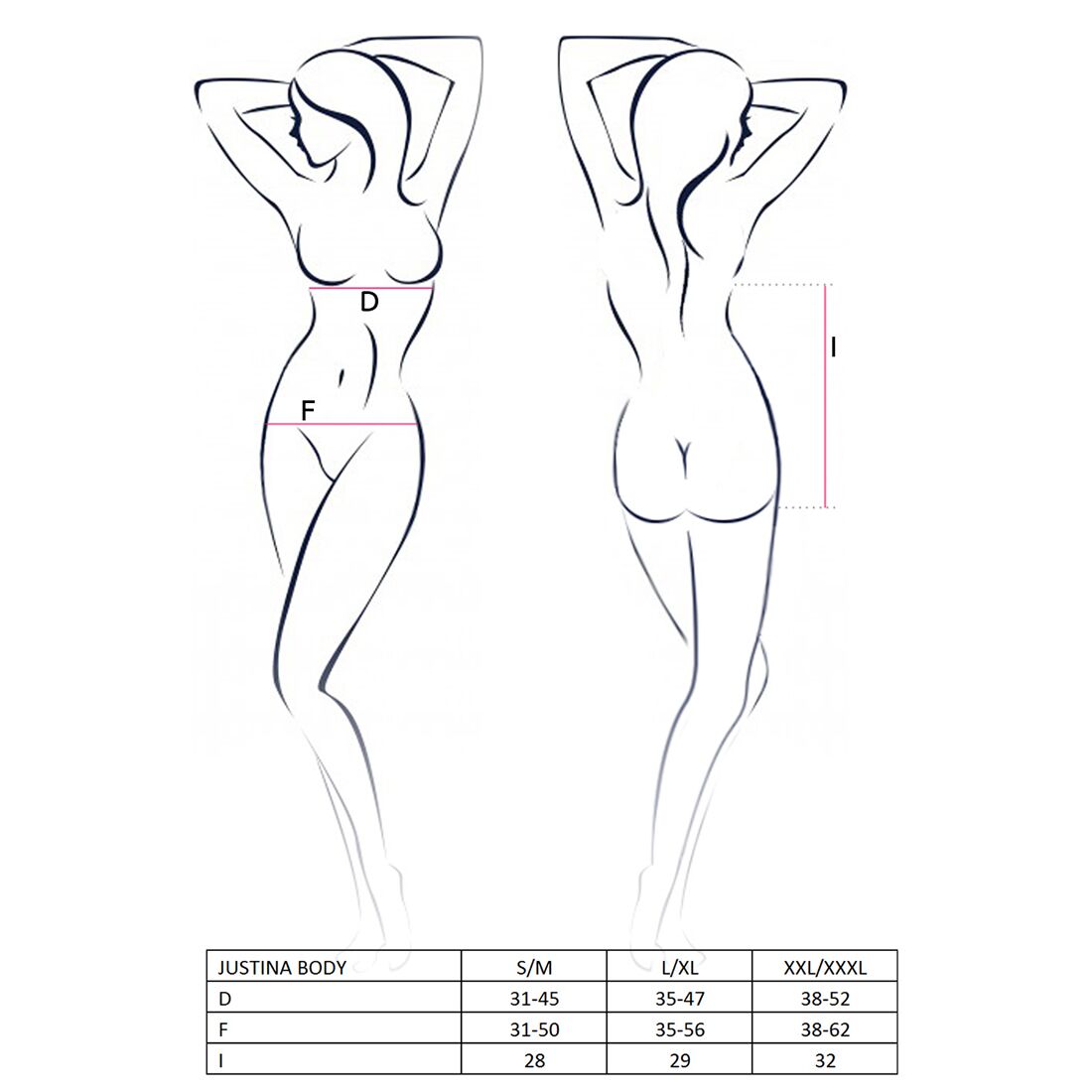 Боди монокини с открытой грудью Passion JUSTINA BODY S/M, black