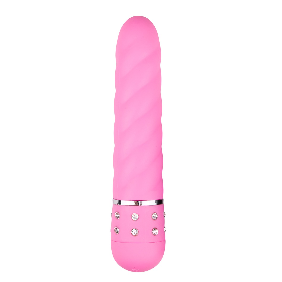Вібратор рельєфний Love Diamond Vibrator рожевий, 11.4 см