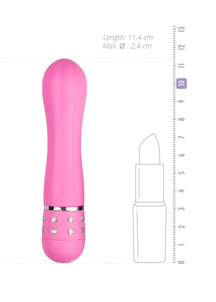 Вібратор Love Diamond Vibrator рожевий, 11 см