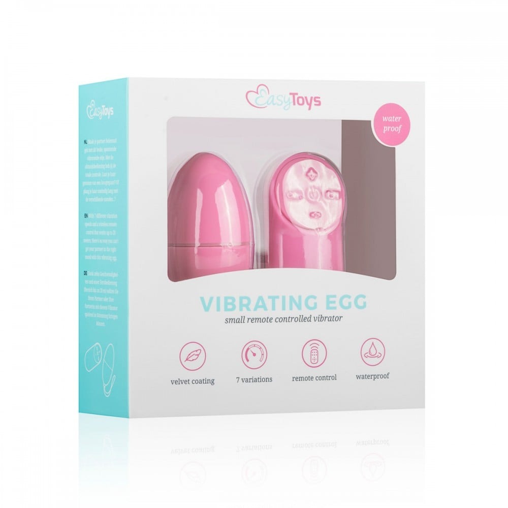 Віброяйце з пультом Easytoys Remote Control Vibrating Egg, рожеве