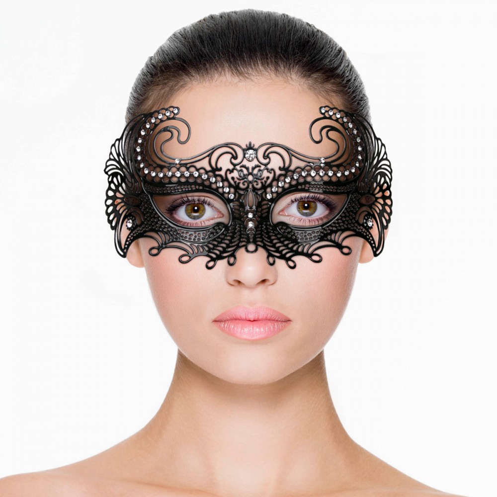 Маска металева чорна Easytoys Venetiaans Masker