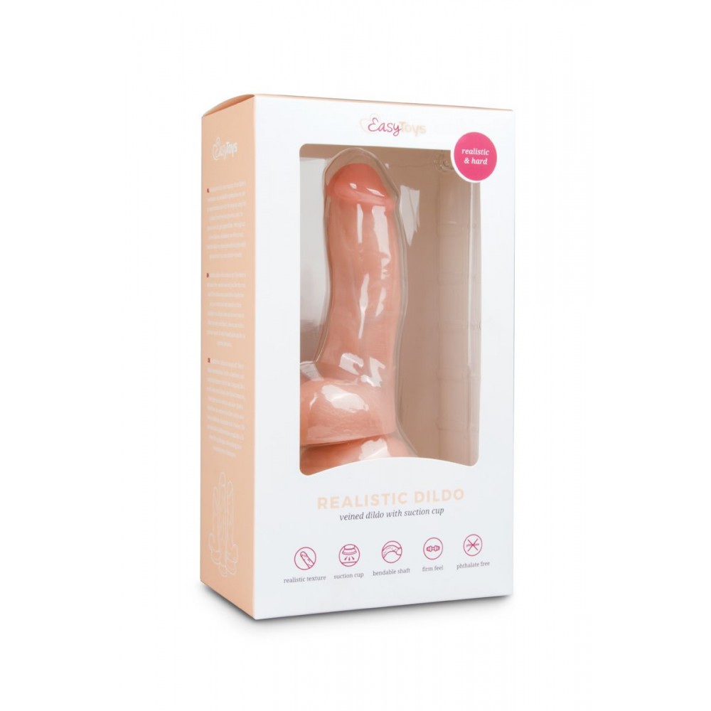 Фалоімітатор EasyToys Realistic Dildo - 15 см бежевий