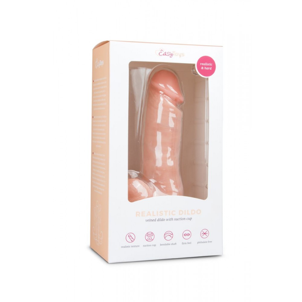 Фалоімітатор EasyToys Realistic Dildo - 17,5 см бежевий