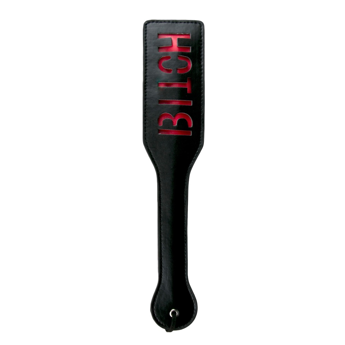 Паддл с надписью Bitch от Easy Toys, черный с красным, 33 см