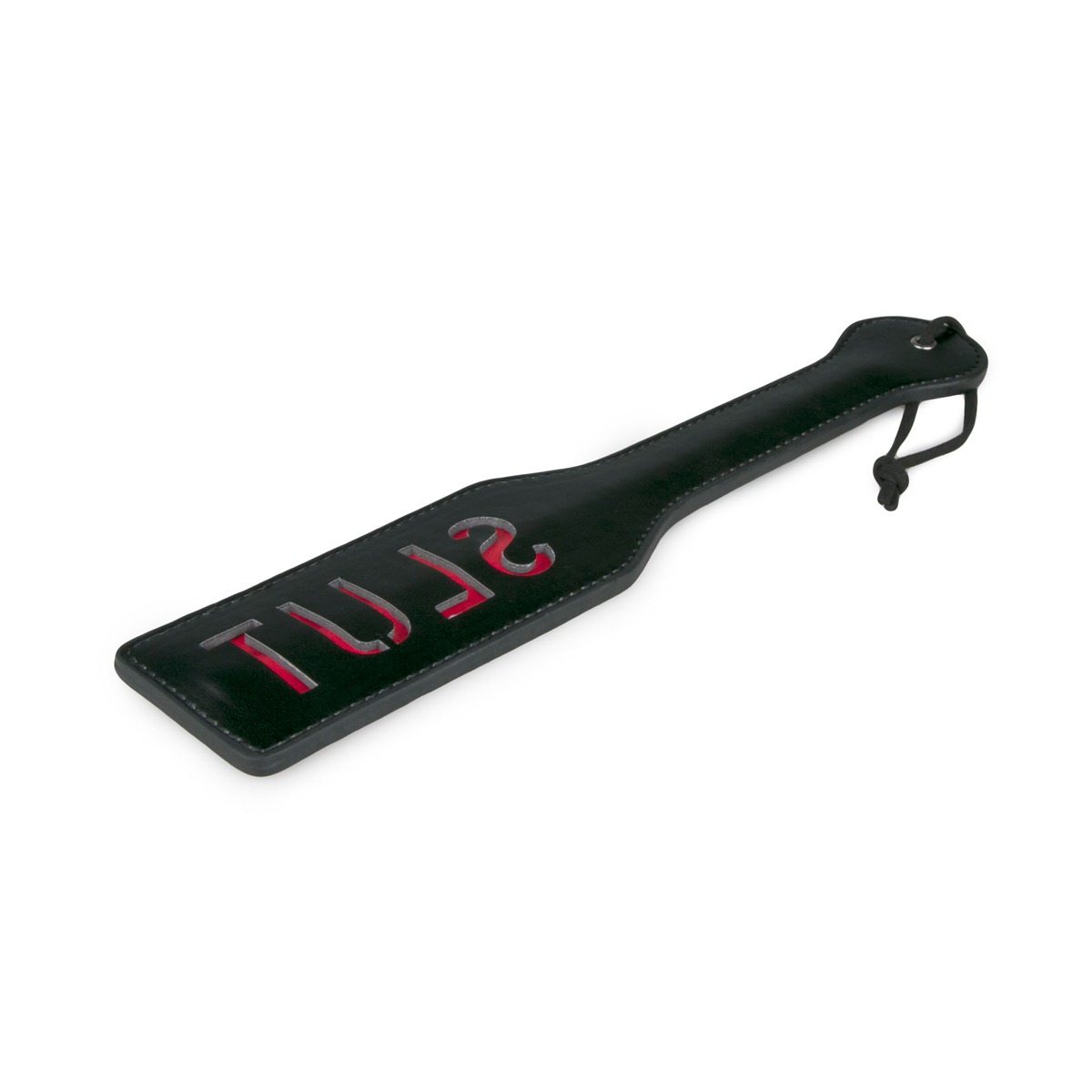 Паддл із написом Slut від Easy Toys, чорний з червоним, 33 см