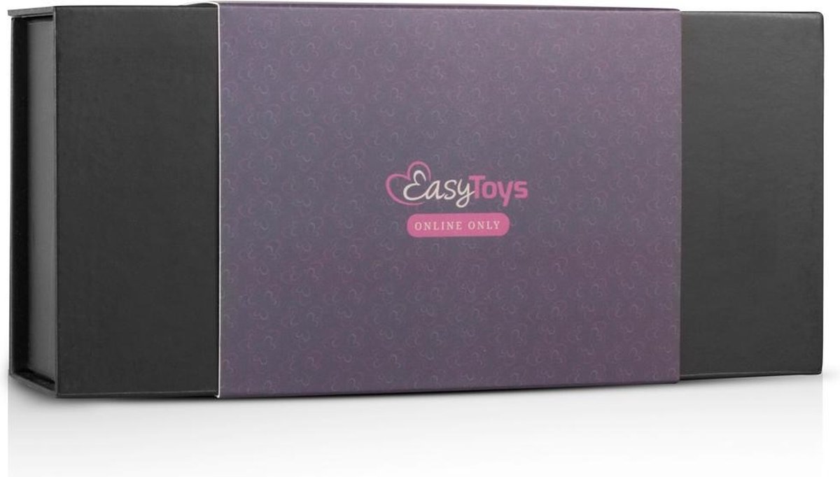 Страпон реалістичний на ременях Easytoys, силіконовий, чорний, 13 х 3.1 см.