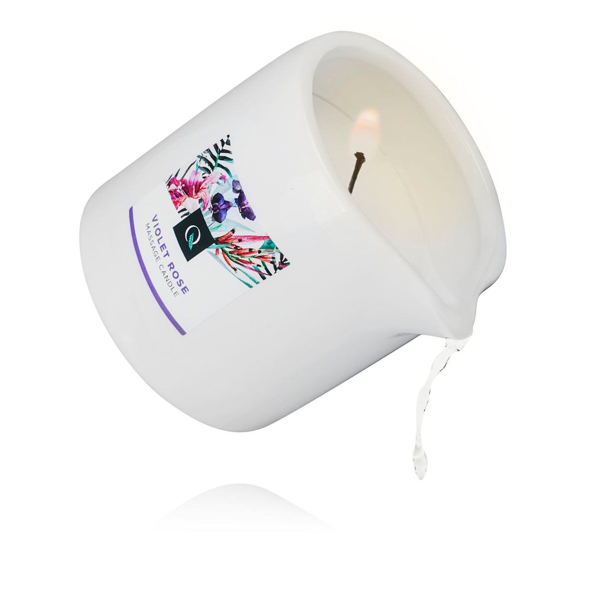 Масажна свічка Exotiq Massage Candle Violet Rose 200 г