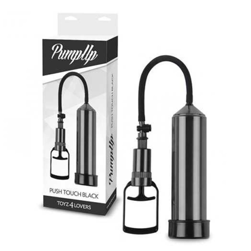 Вакуумна помпа для чоловіків Toyz4lovers Push Touch, механічна, чорна, 23 × 6 см
