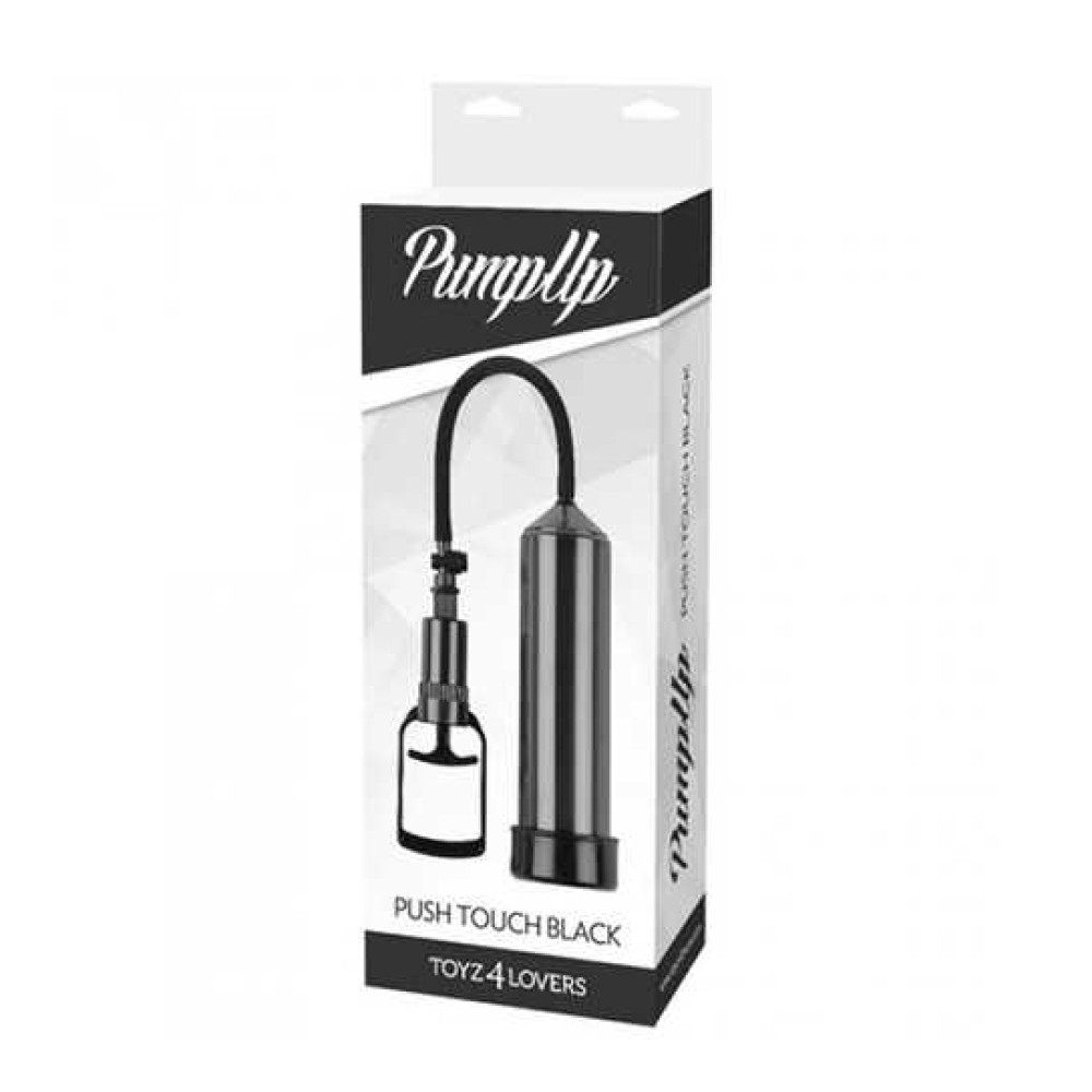 Вакуумна помпа для чоловіків Toyz4lovers Push Touch, механічна, чорна, 23 × 6 см