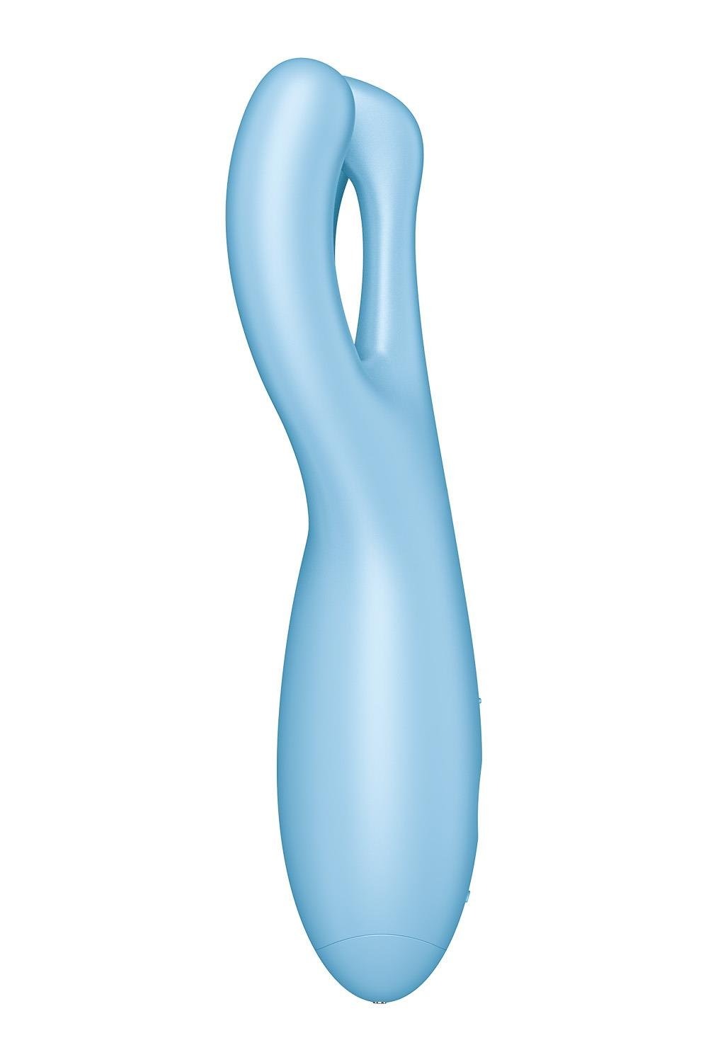 Смарт-вібратор потрійний для клітора Satisfyer Threesome 4 блакитний