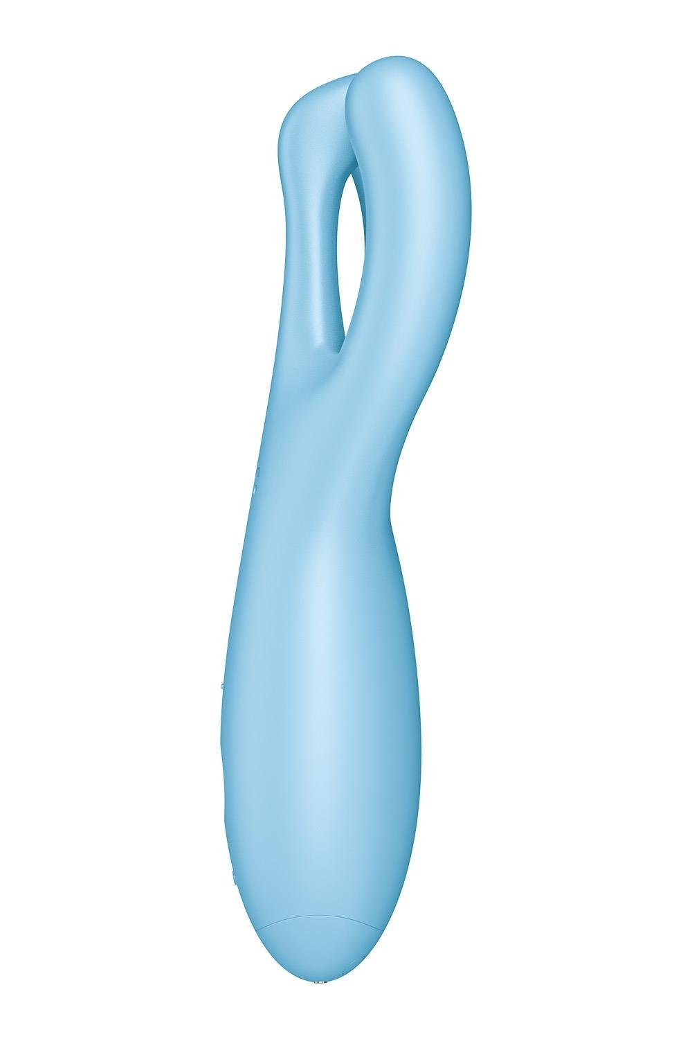 Смарт-вібратор потрійний для клітора Satisfyer Threesome 4 блакитний