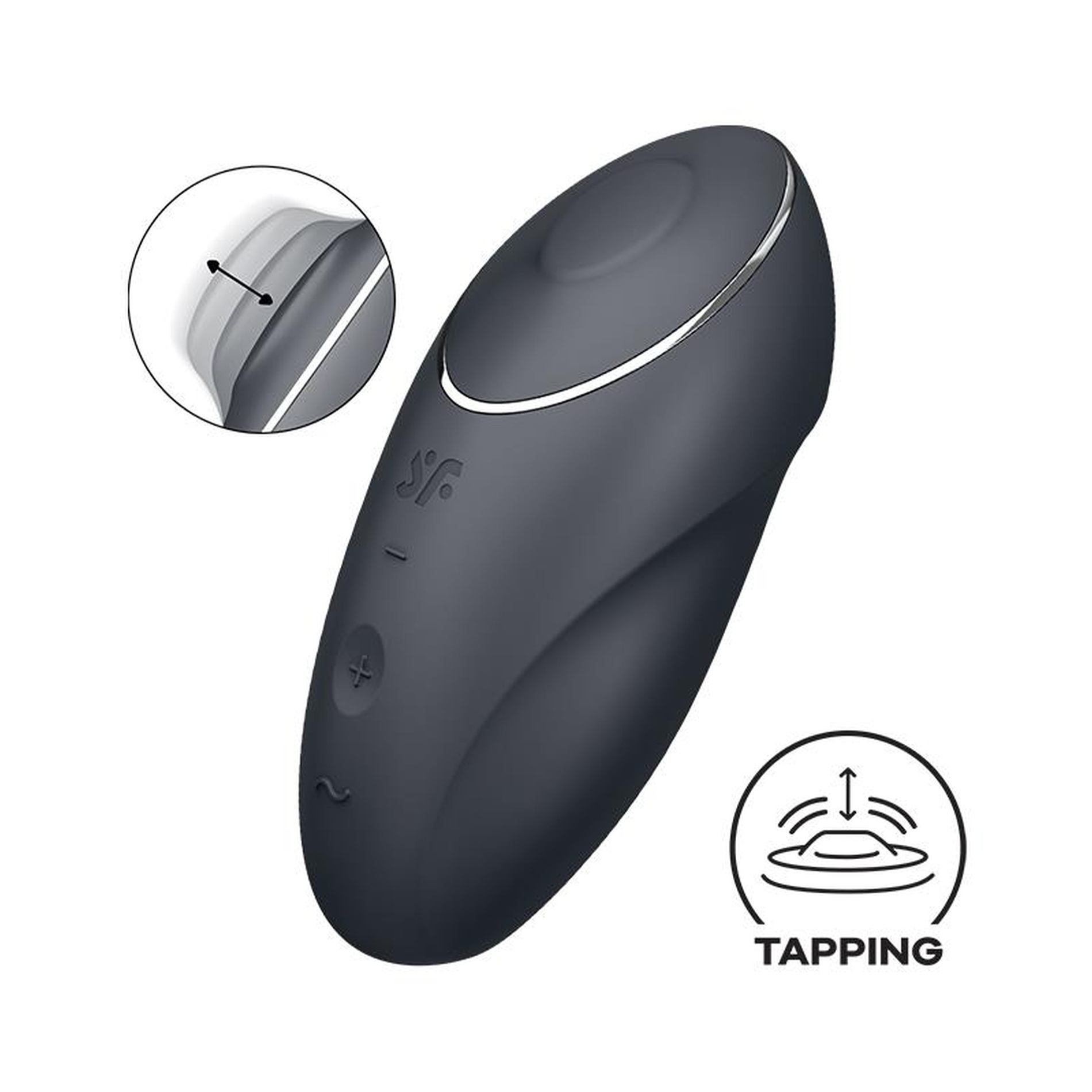 Вибратор Satisfyer Tap & Climax 1 для клитора, черный