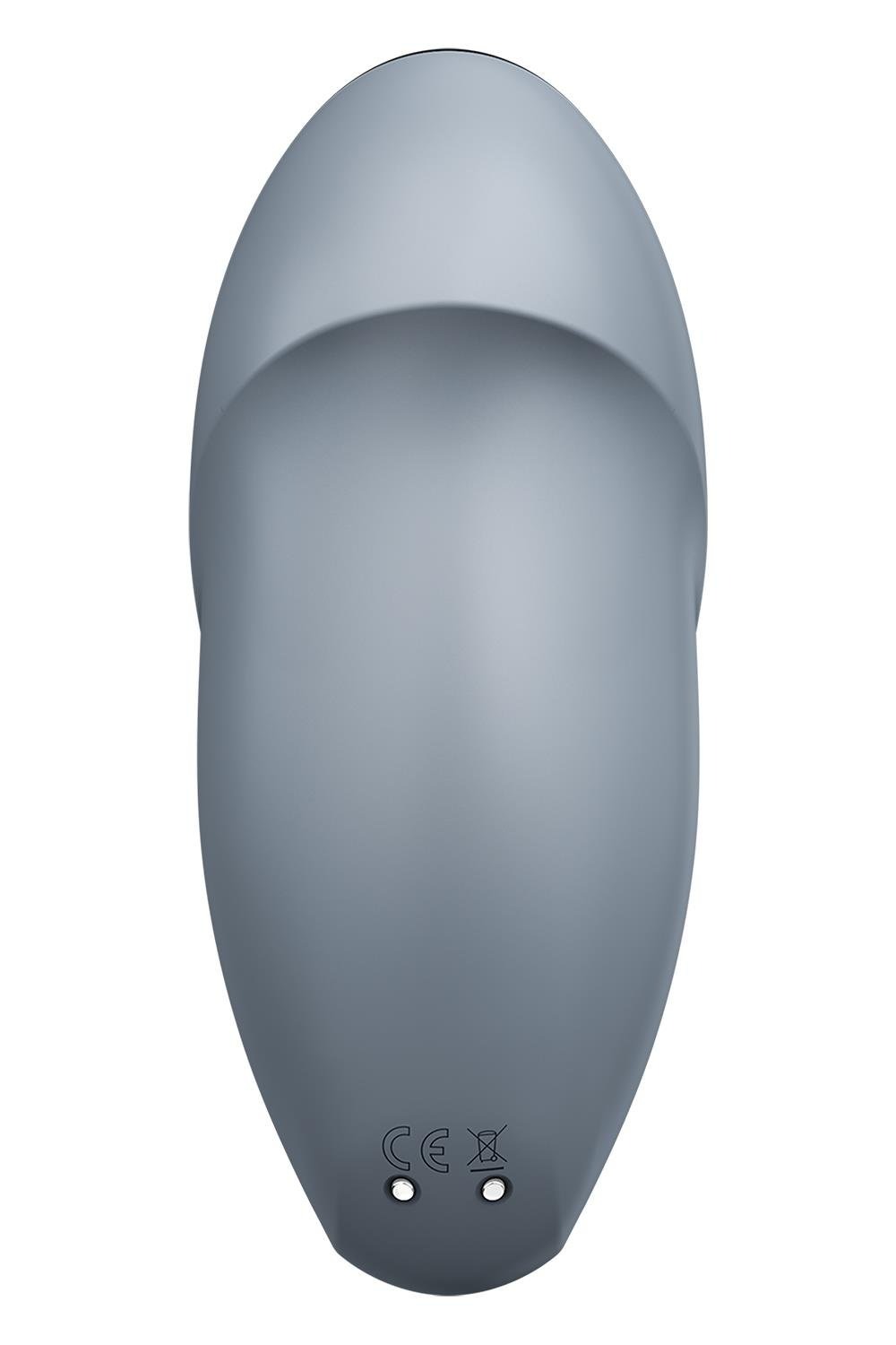 Вібратор для клітора Satisfyer Tap & Climax 1 з вібрацією та постукуванням, сірий