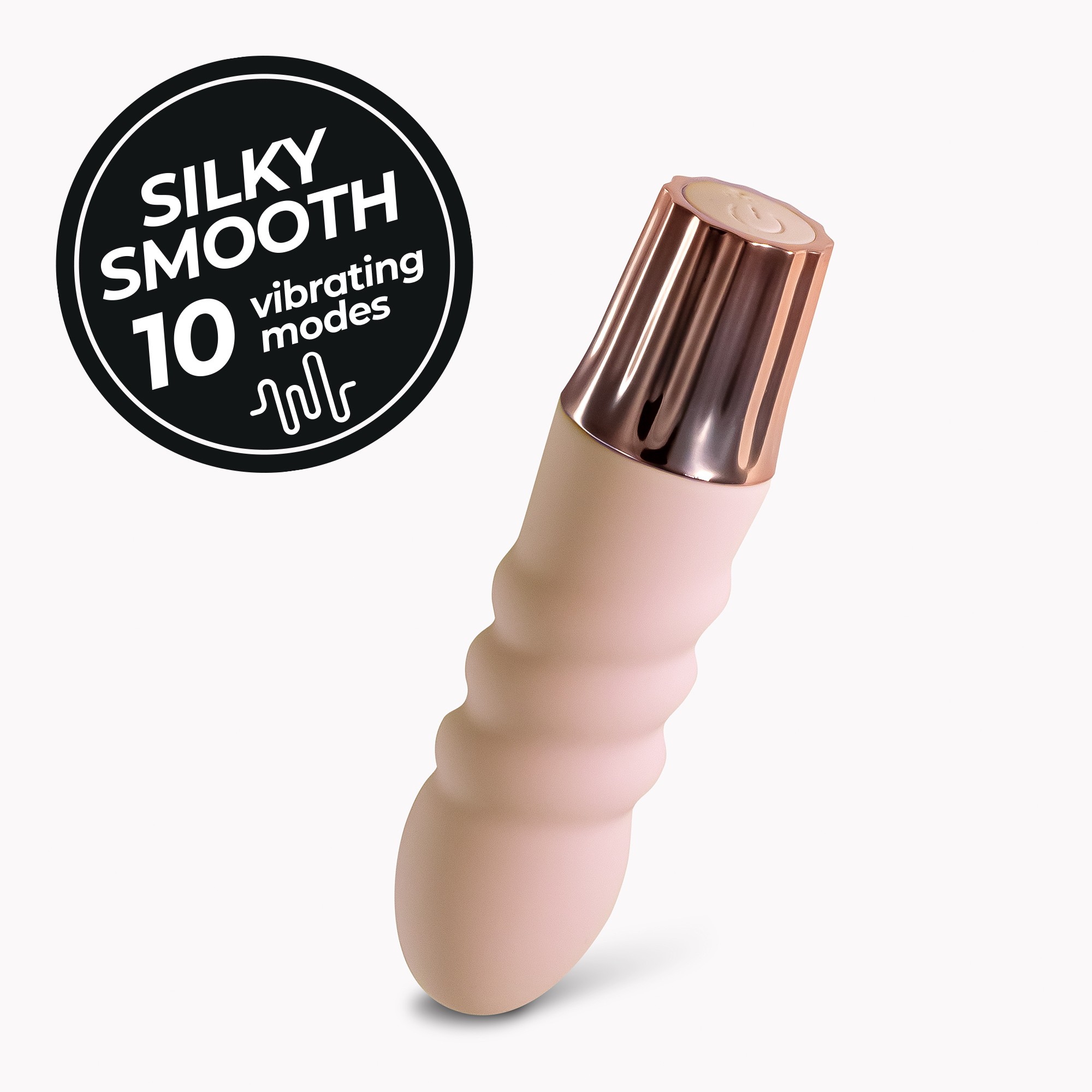 Міні-вібратор CRUSHIOUS Mellow Bubbles, рожевий, 11 х 2,8 см
