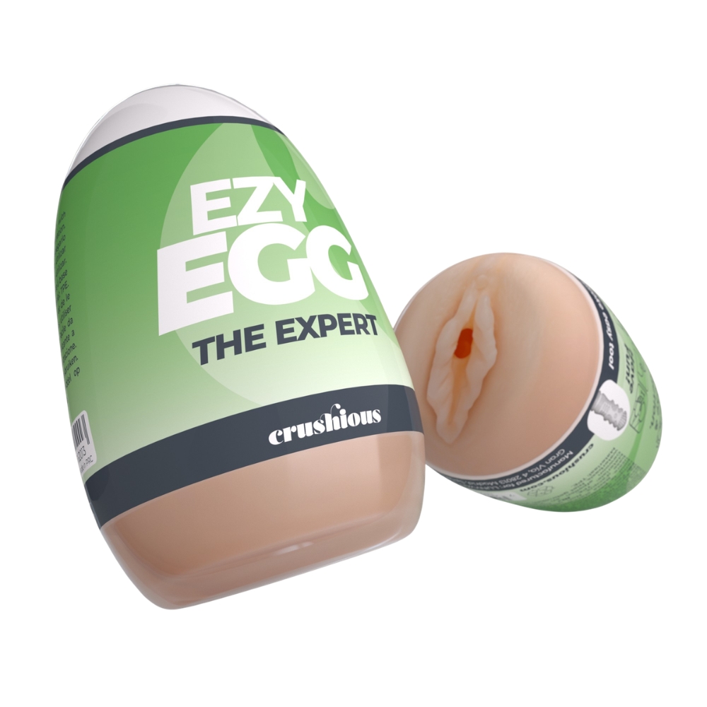 Мастурбатор-яйце, вагіна CRUSHIOUS EZY EGG THE Expert, реалістичний