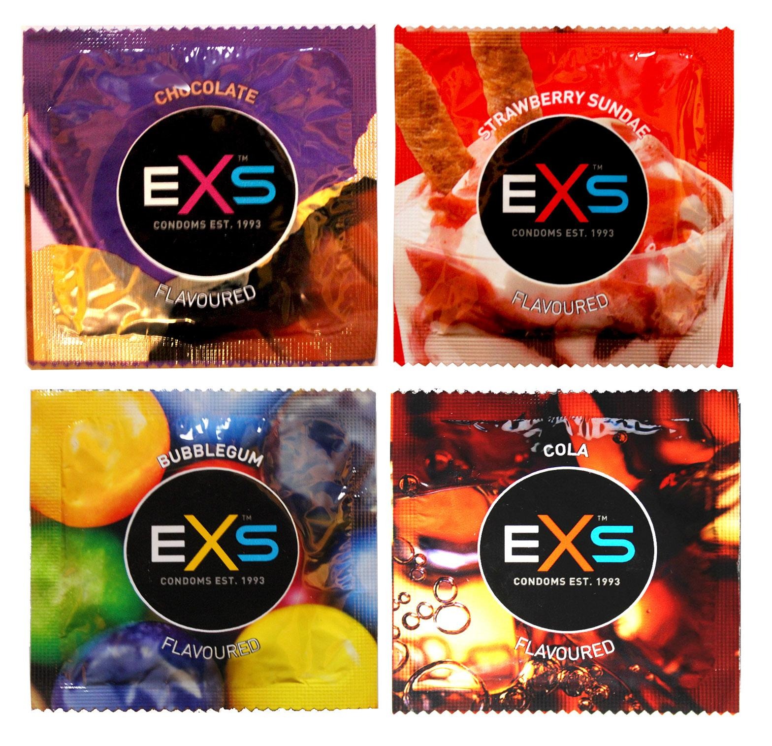 Набір ароматизованих презервативів EXS Flavoured Cola зі смаком коли (ціна за 10 шт.)