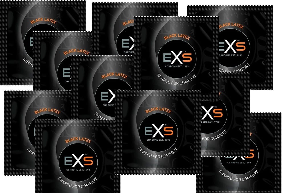 Набір чорних презервативів латексних Exs BLACK (ціна за 10 шт.)