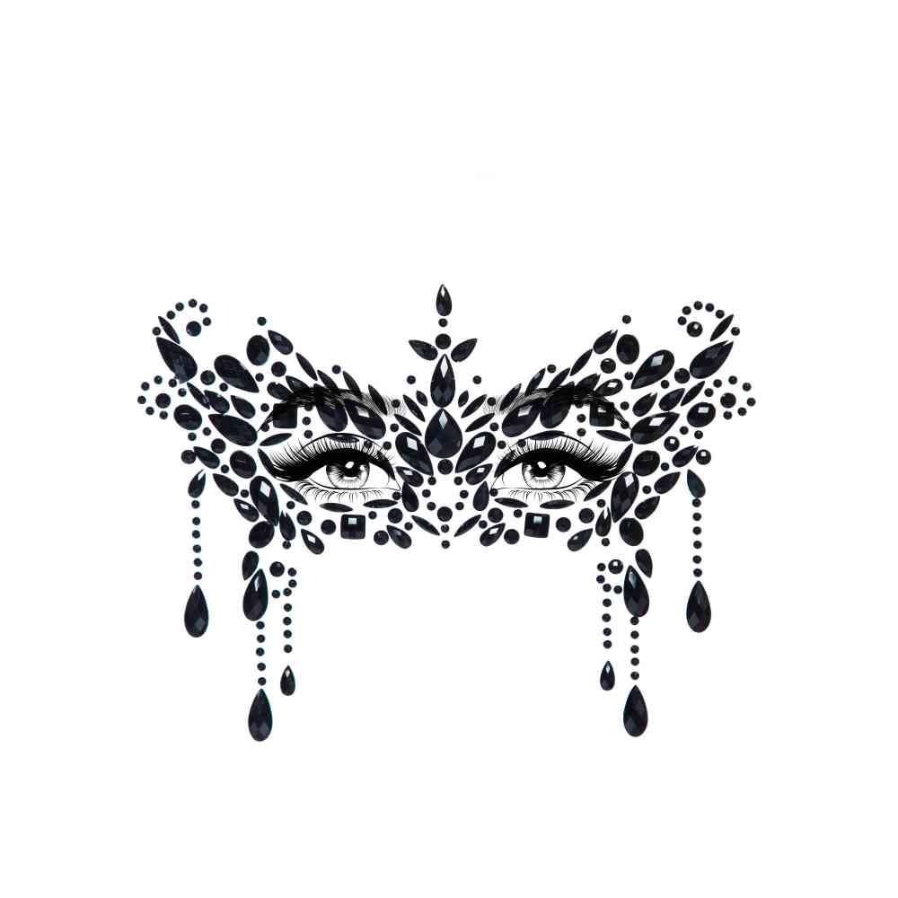 Маскарадная наклейка с драгоценностями Leg Avenue Masquerade face jewels sticker O/S