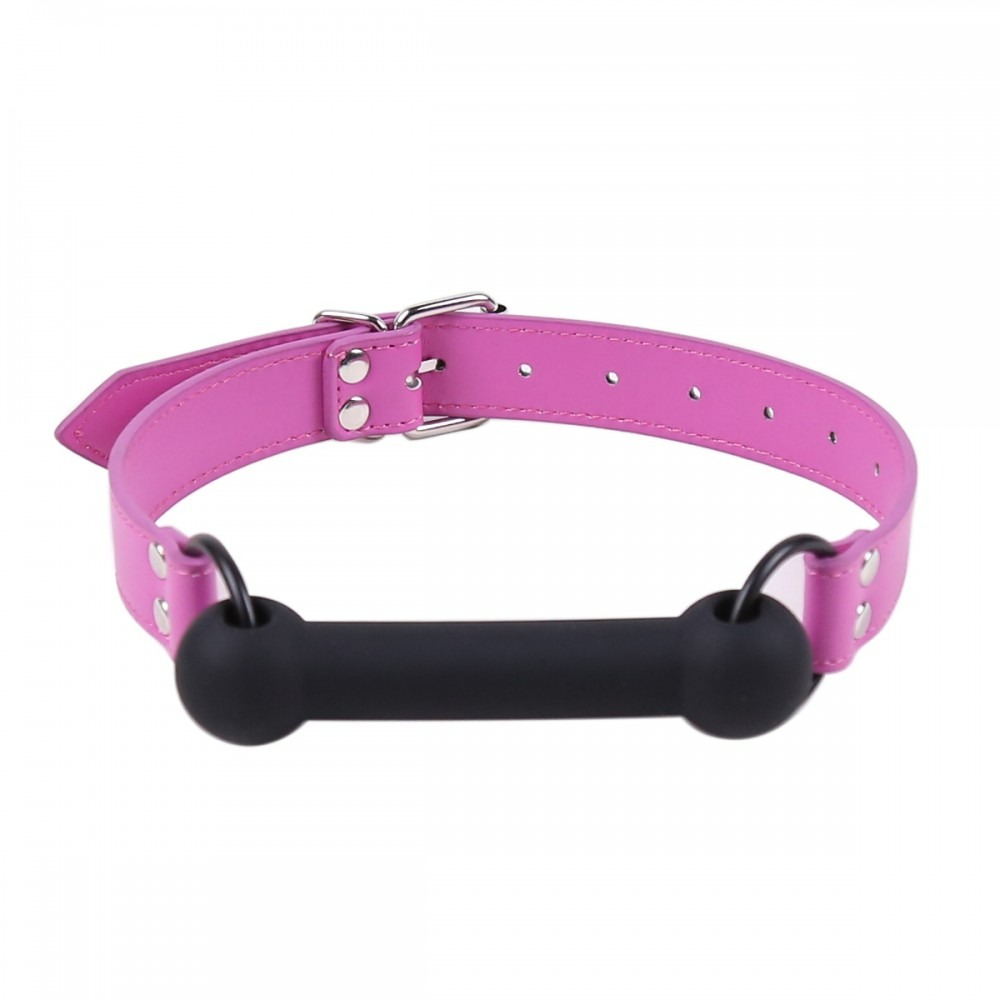 Кляп Silicone Luxury Fetish, Purple & Black